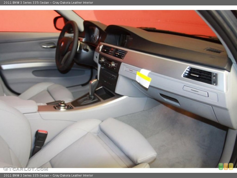 Gray Dakota Leather Interior Dashboard for the 2011 BMW 3 Series 335i Sedan #40636518