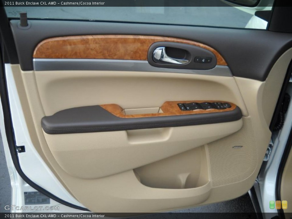 Cashmere/Cocoa Interior Door Panel for the 2011 Buick Enclave CXL AWD #40637818
