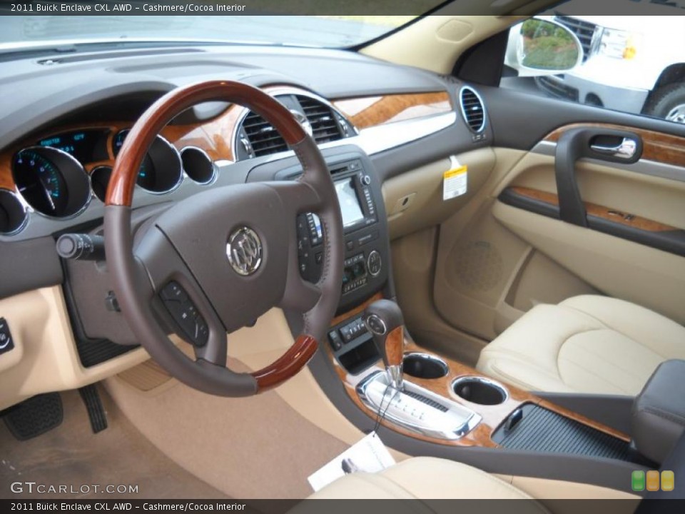 Cashmere/Cocoa Interior Prime Interior for the 2011 Buick Enclave CXL AWD #40637834