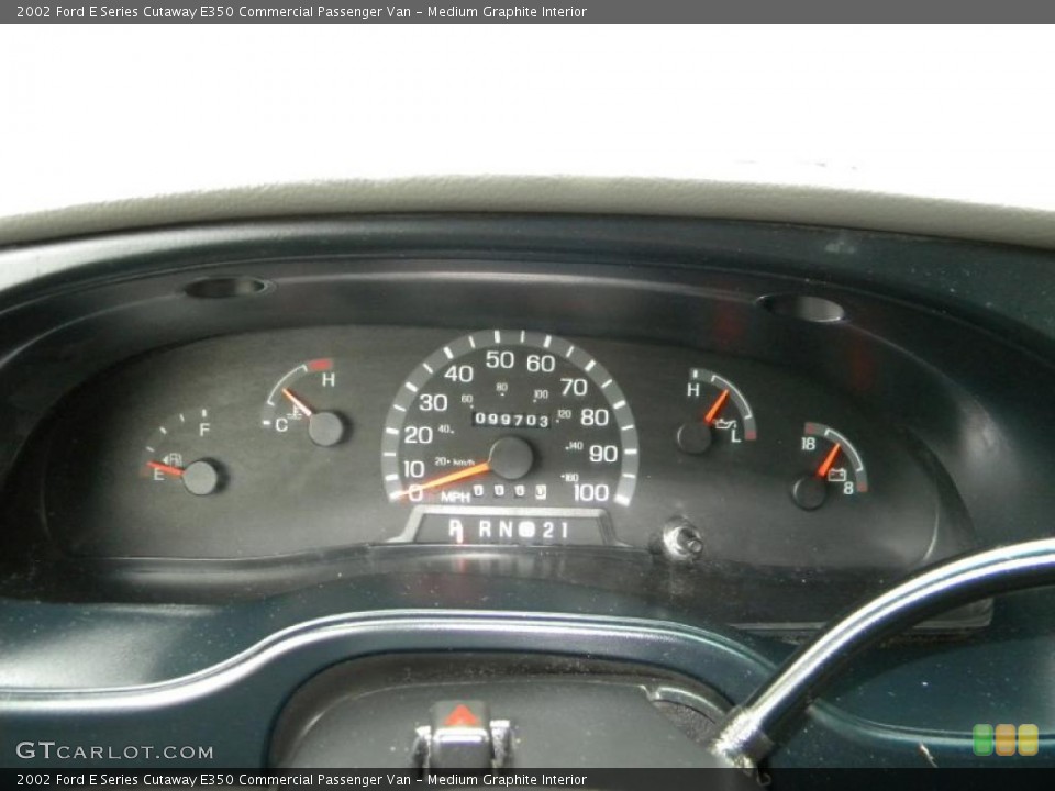 Medium Graphite Interior Gauges for the 2002 Ford E Series Cutaway E350 Commercial Passenger Van #40637846