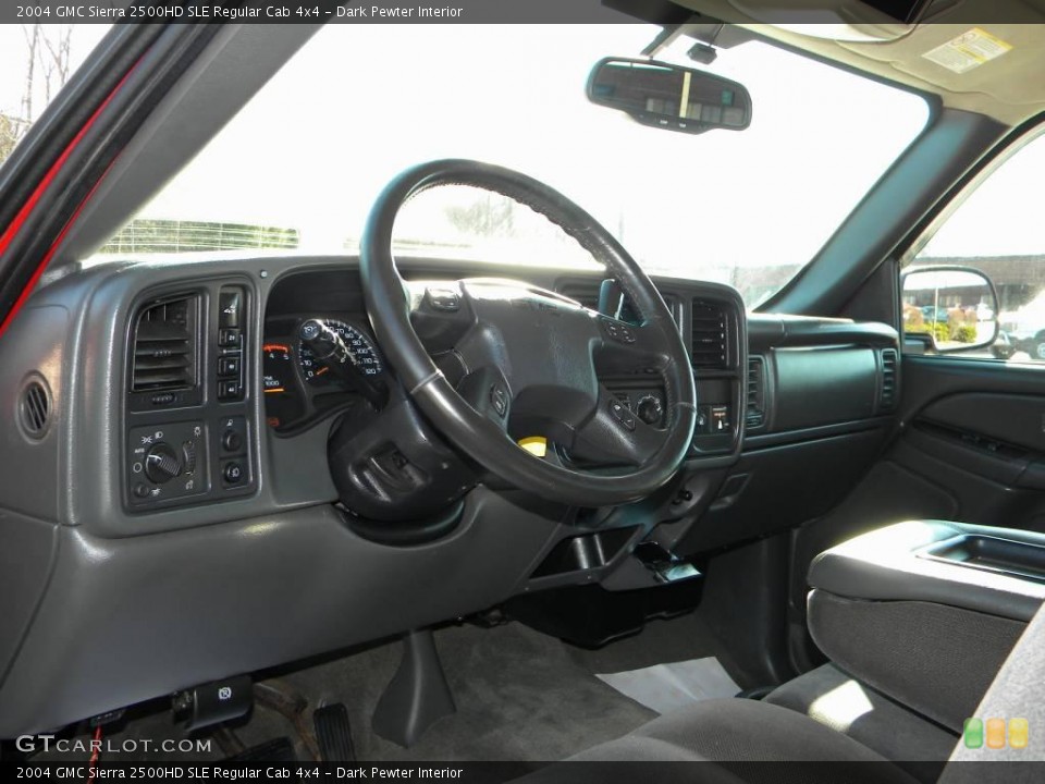 Dark Pewter Interior Photo for the 2004 GMC Sierra 2500HD SLE Regular Cab 4x4 #40637918