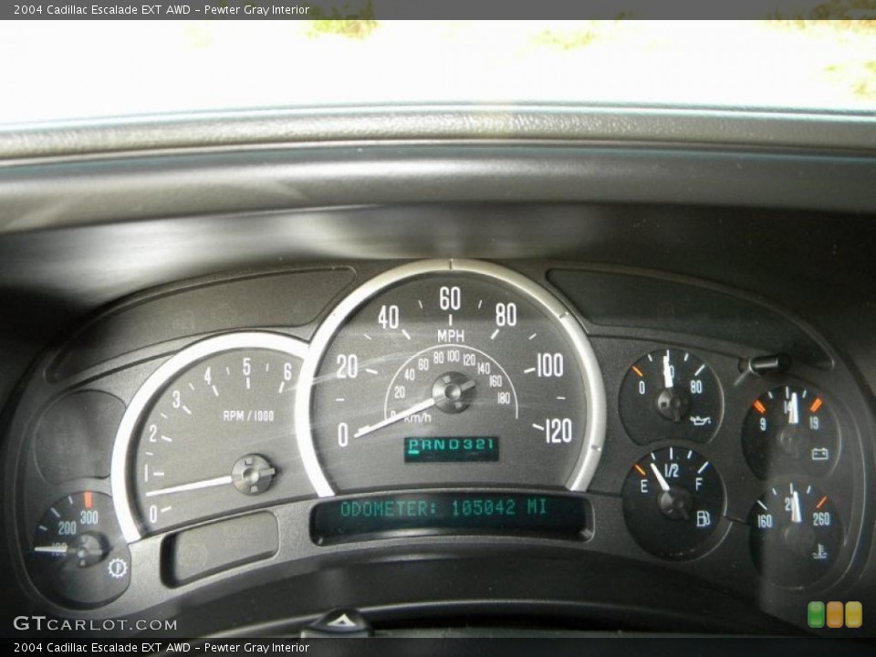 Pewter Gray Interior Gauges for the 2004 Cadillac Escalade EXT AWD #40638786