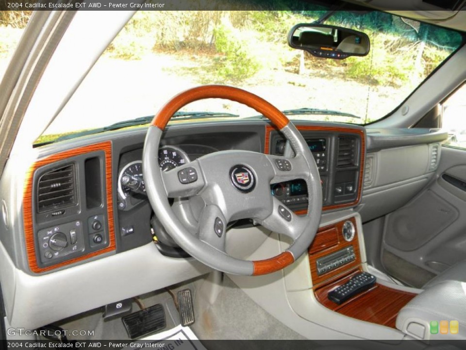 Pewter Gray Interior Dashboard for the 2004 Cadillac Escalade EXT AWD #40638814