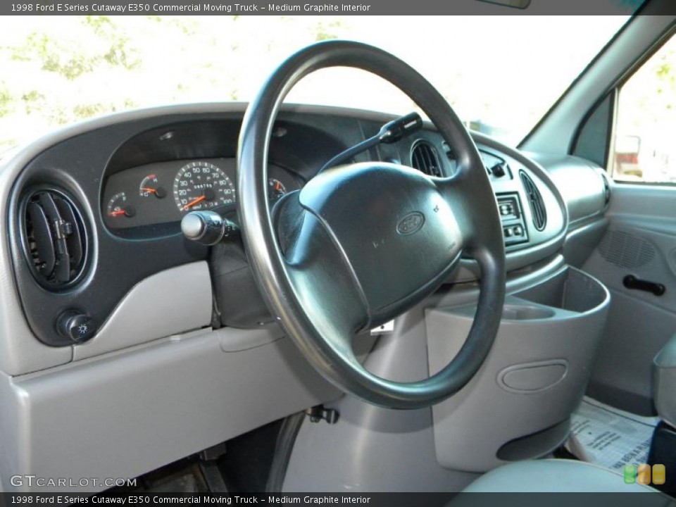 Medium Graphite Interior Photo for the 1998 Ford E Series Cutaway E350 Commercial Moving Truck #40640270