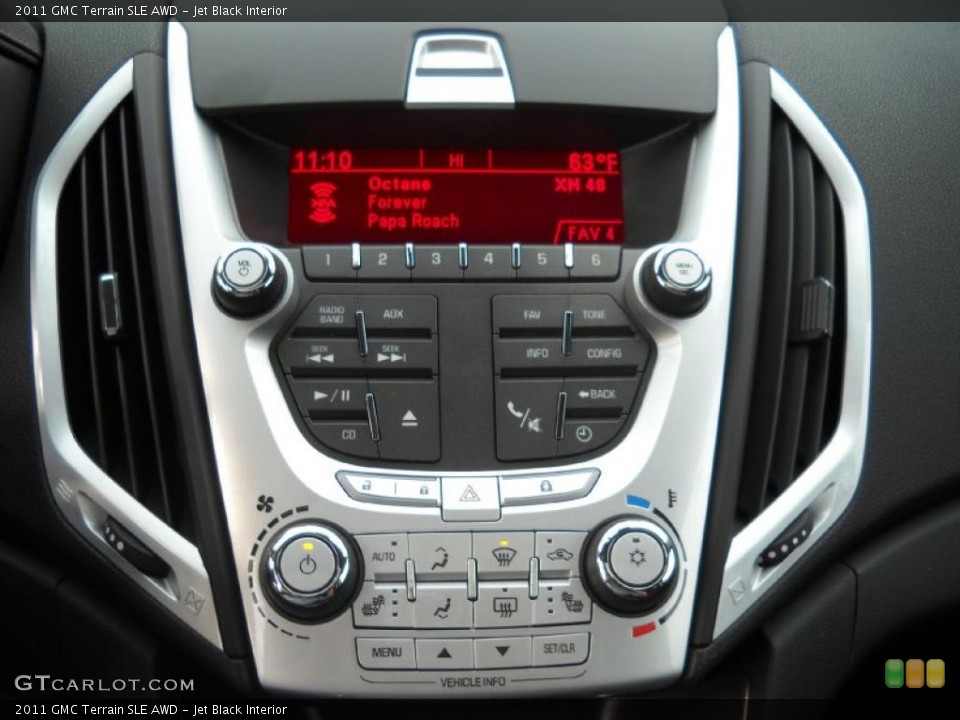 Jet Black Interior Controls for the 2011 GMC Terrain SLE AWD #40640618