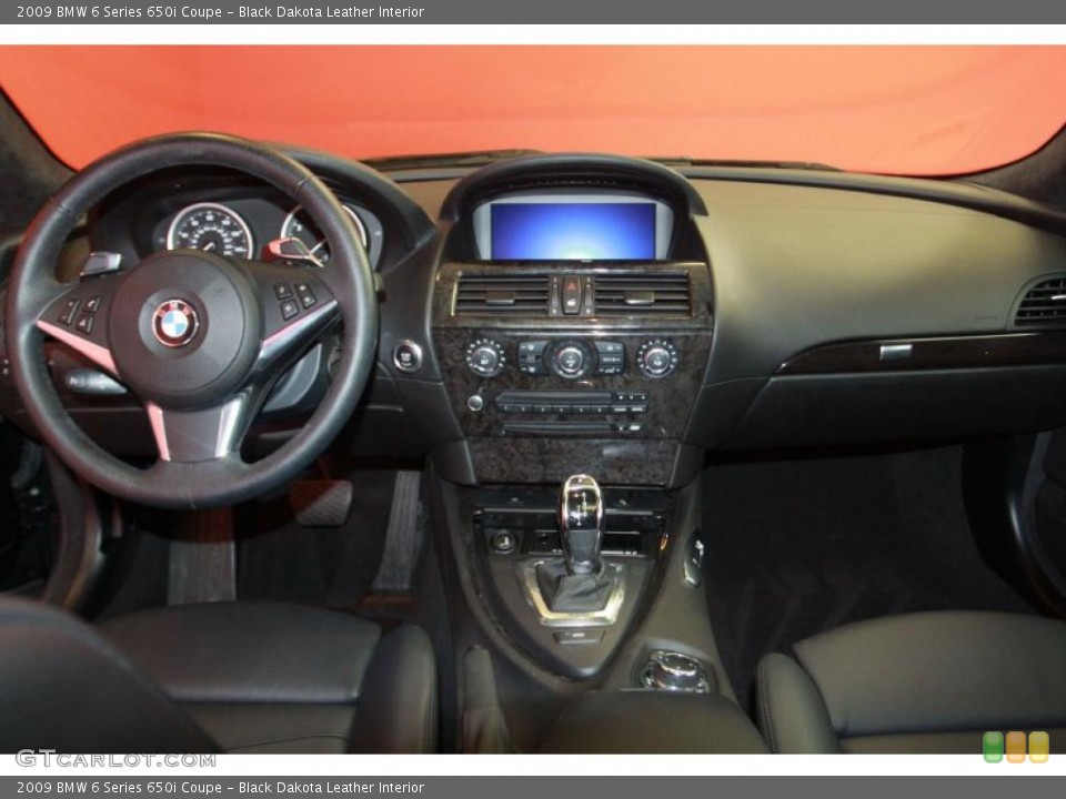 Black Dakota Leather Interior Prime Interior for the 2009 BMW 6 Series 650i Coupe #40641026