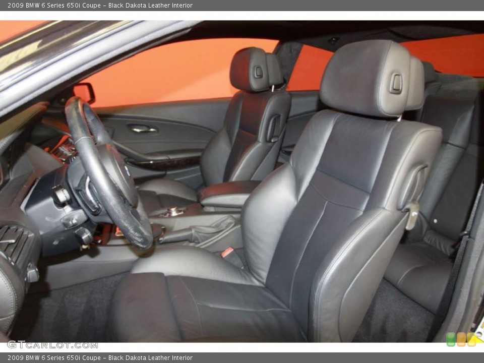 Black Dakota Leather Interior Photo for the 2009 BMW 6 Series 650i Coupe #40641042