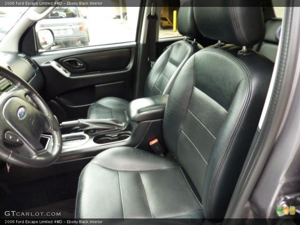 Ebony Black Interior Photo for the 2006 Ford Escape Limited 4WD #40641186