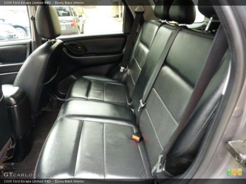 Ebony Black Interior Photo for the 2006 Ford Escape Limited 4WD #40641194