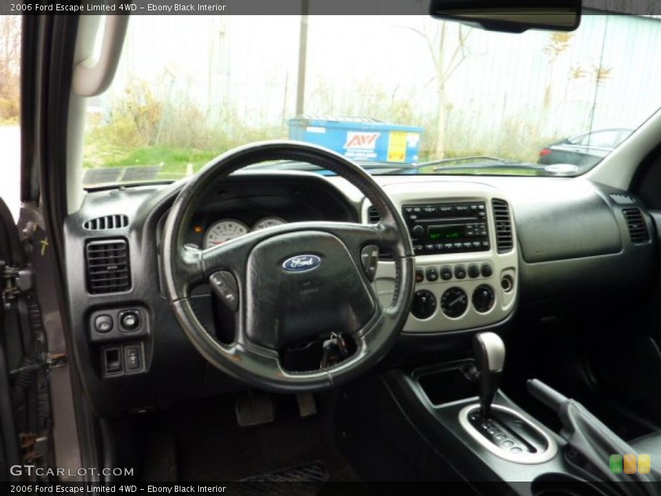 Ebony Black Interior Dashboard for the 2006 Ford Escape Limited 4WD #40641210