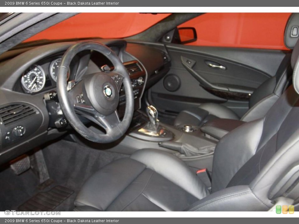 Black Dakota Leather Interior Photo for the 2009 BMW 6 Series 650i Coupe #40641230