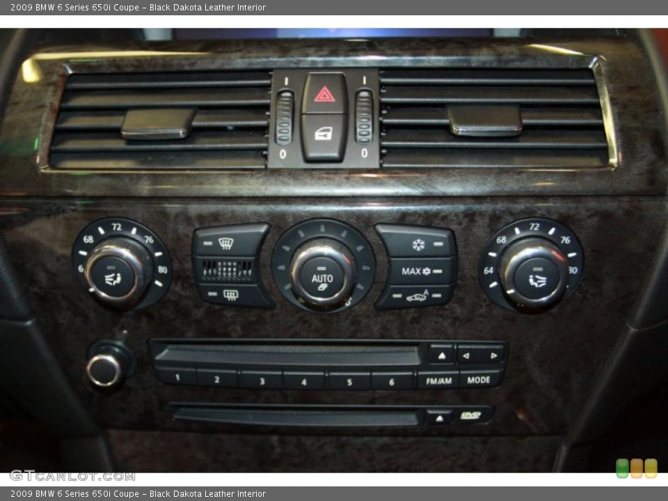 Black Dakota Leather Interior Controls for the 2009 BMW 6 Series 650i Coupe #40641298