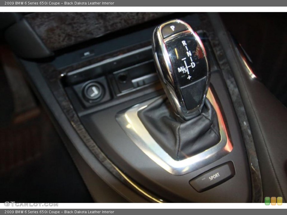 Black Dakota Leather Interior Transmission for the 2009 BMW 6 Series 650i Coupe #40641314