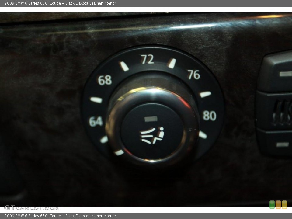 Black Dakota Leather Interior Controls for the 2009 BMW 6 Series 650i Coupe #40641351