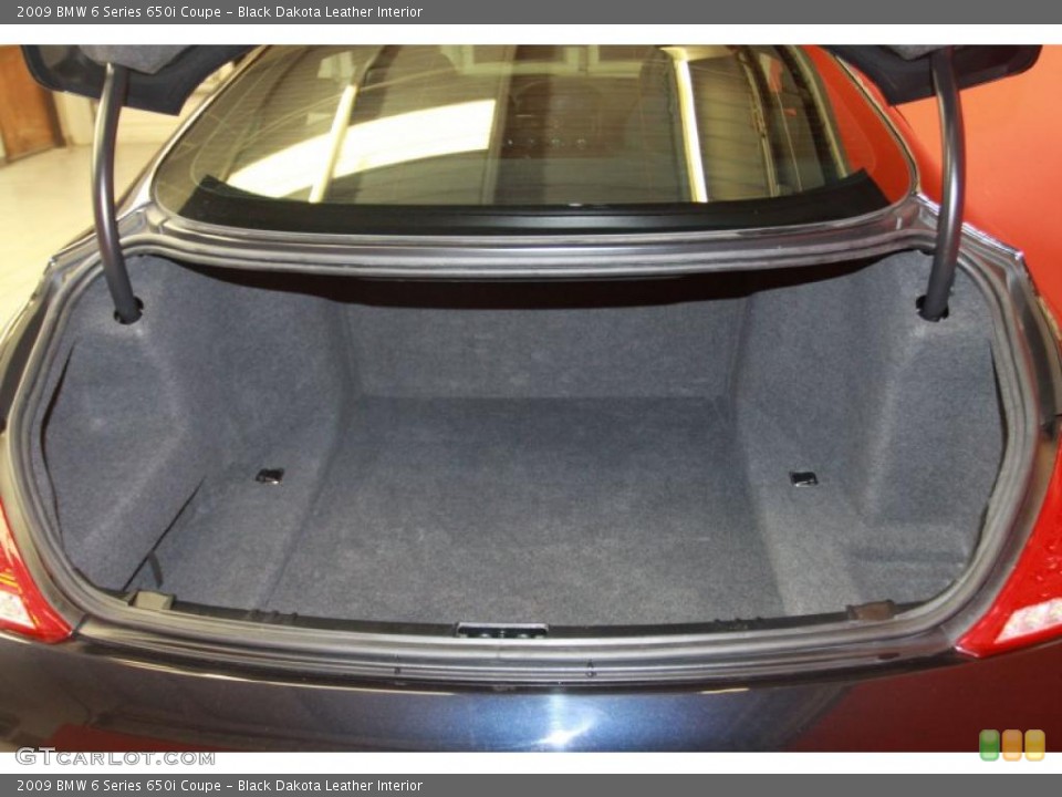 Black Dakota Leather Interior Trunk for the 2009 BMW 6 Series 650i Coupe #40641438
