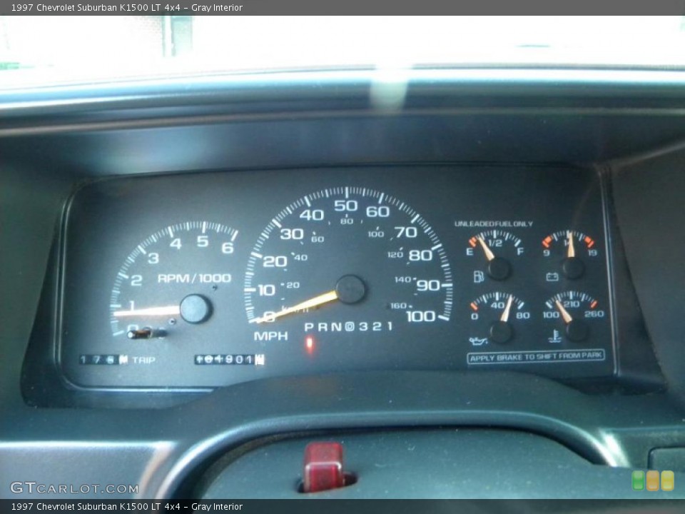 Gray Interior Gauges for the 1997 Chevrolet Suburban K1500 LT 4x4 #40641762