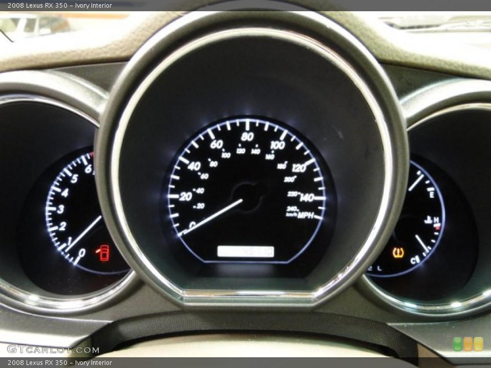 Ivory Interior Gauges for the 2008 Lexus RX 350 #40642450