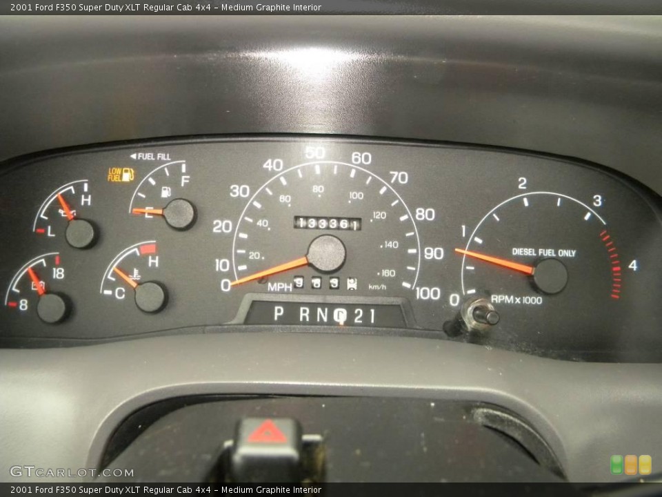 Medium Graphite Interior Gauges for the 2001 Ford F350 Super Duty XLT Regular Cab 4x4 #40643022