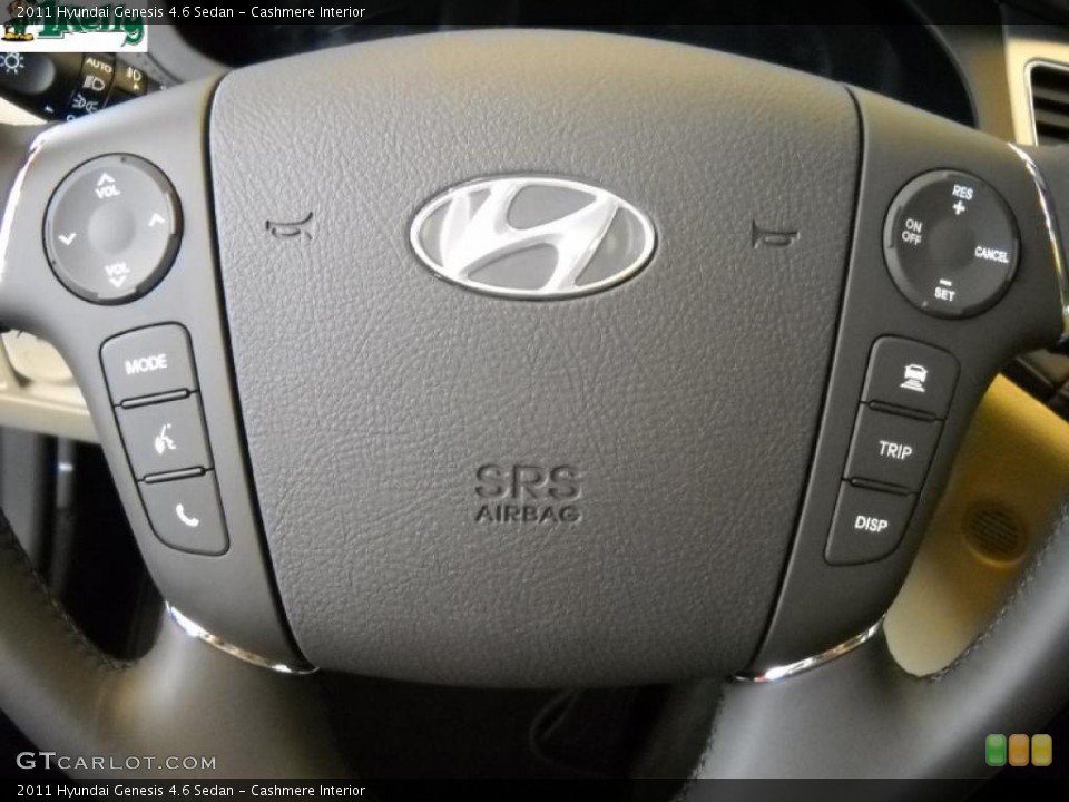 Cashmere Interior Steering Wheel for the 2011 Hyundai Genesis 4.6 Sedan #40645006