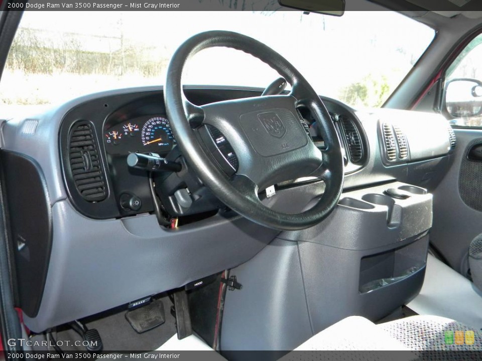 Mist Gray Interior Dashboard for the 2000 Dodge Ram Van 3500 Passenger #40645910