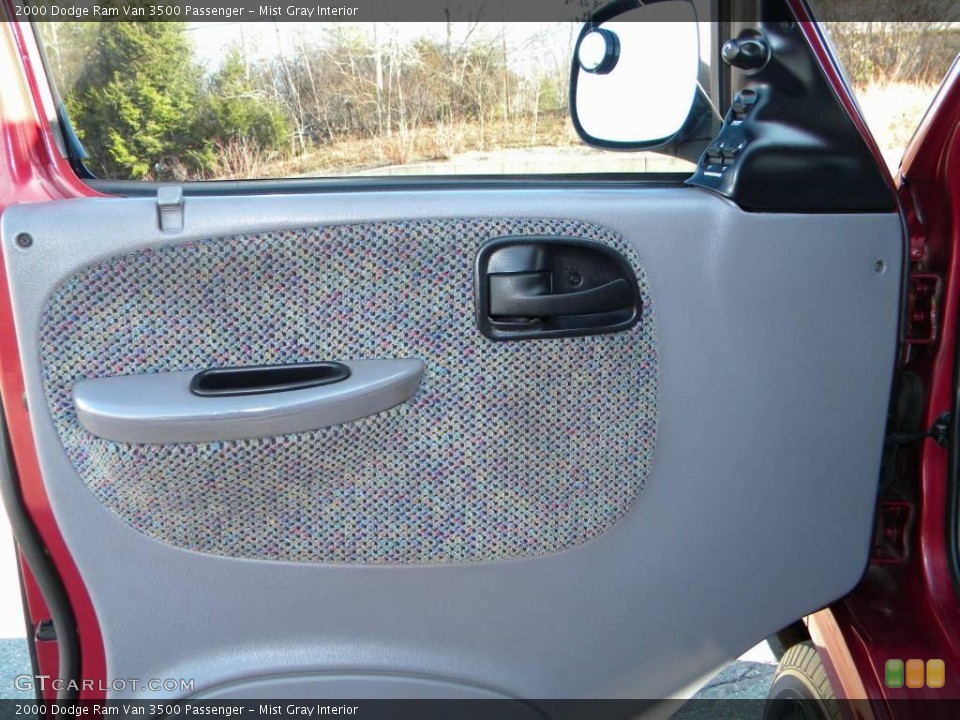 Mist Gray Interior Door Panel for the 2000 Dodge Ram Van 3500 Passenger #40646030