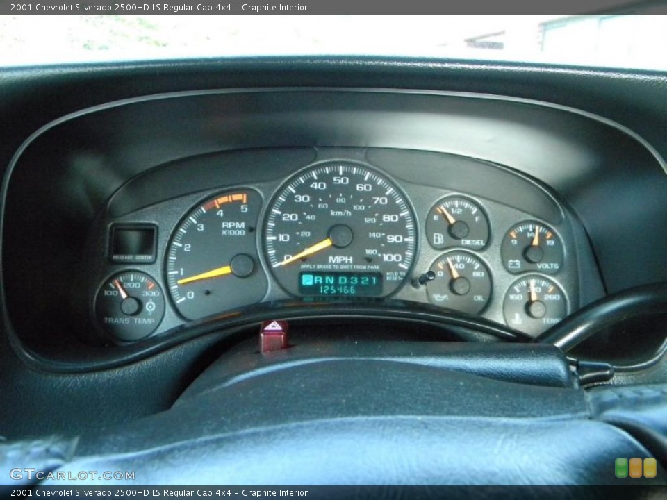 Graphite Interior Gauges for the 2001 Chevrolet Silverado 2500HD LS Regular Cab 4x4 #40648046