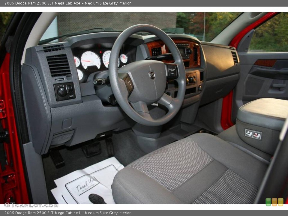 Medium Slate Gray Interior Dashboard for the 2006 Dodge Ram 2500 SLT Mega Cab 4x4 #40650487