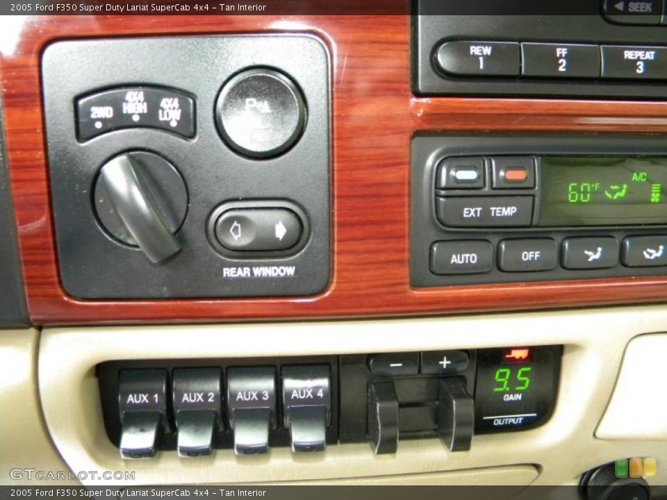 Tan Interior Controls for the 2005 Ford F350 Super Duty Lariat SuperCab 4x4 #40650919