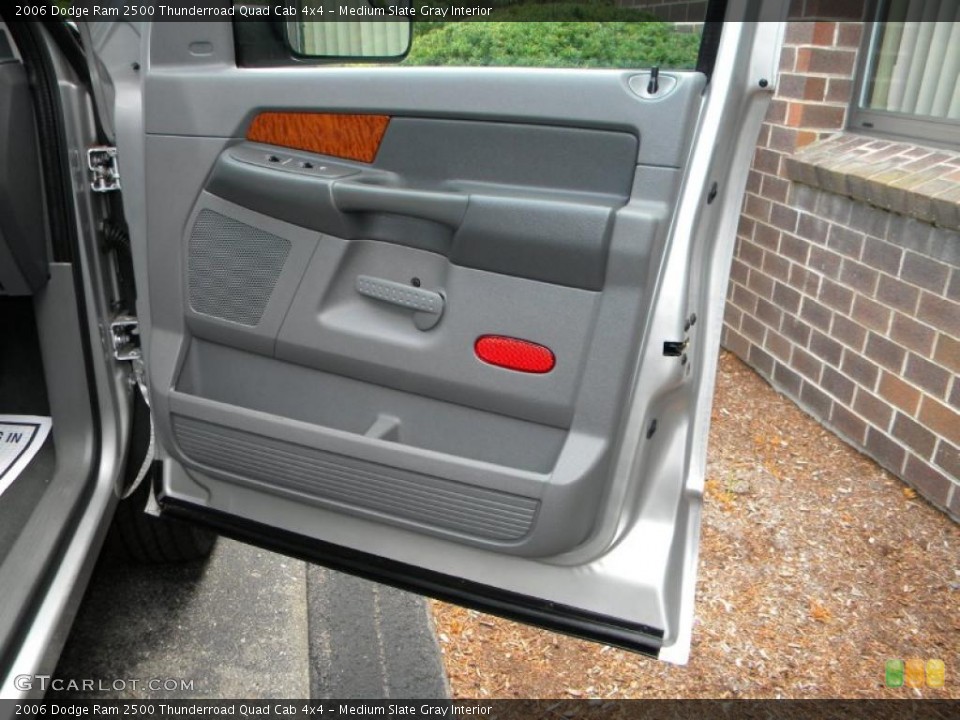 Medium Slate Gray Interior Door Panel for the 2006 Dodge Ram 2500 Thunderroad Quad Cab 4x4 #40651603
