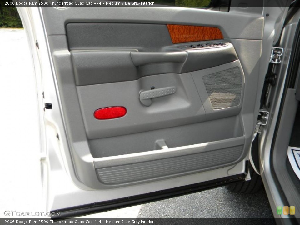 Medium Slate Gray Interior Door Panel for the 2006 Dodge Ram 2500 Thunderroad Quad Cab 4x4 #40651731