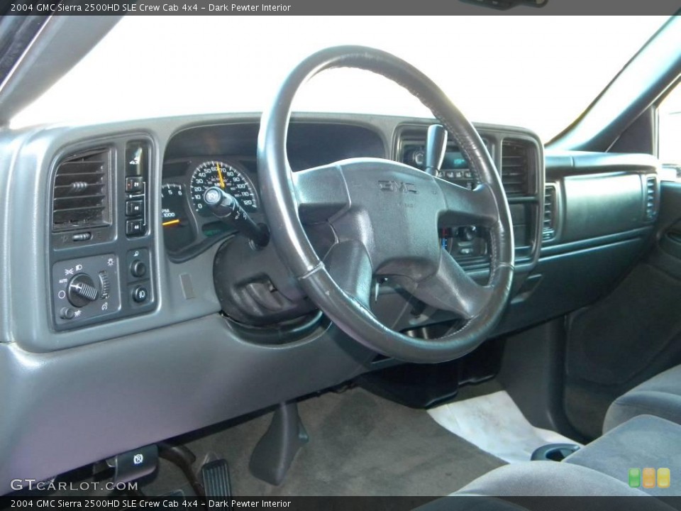 Dark Pewter Interior Photo for the 2004 GMC Sierra 2500HD SLE Crew Cab 4x4 #40652115