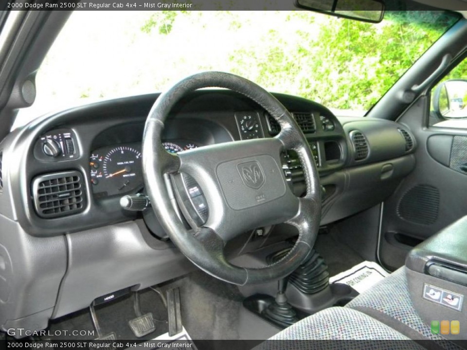 Mist Gray 2000 Dodge Ram 2500 Interiors