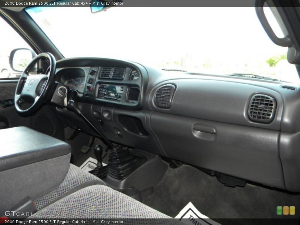 Mist Gray Interior Dashboard for the 2000 Dodge Ram 2500 SLT Regular Cab 4x4 #40653925