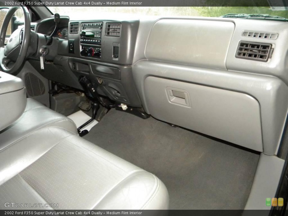 Medium Flint Interior Dashboard for the 2002 Ford F350 Super Duty Lariat Crew Cab 4x4 Dually #40656267