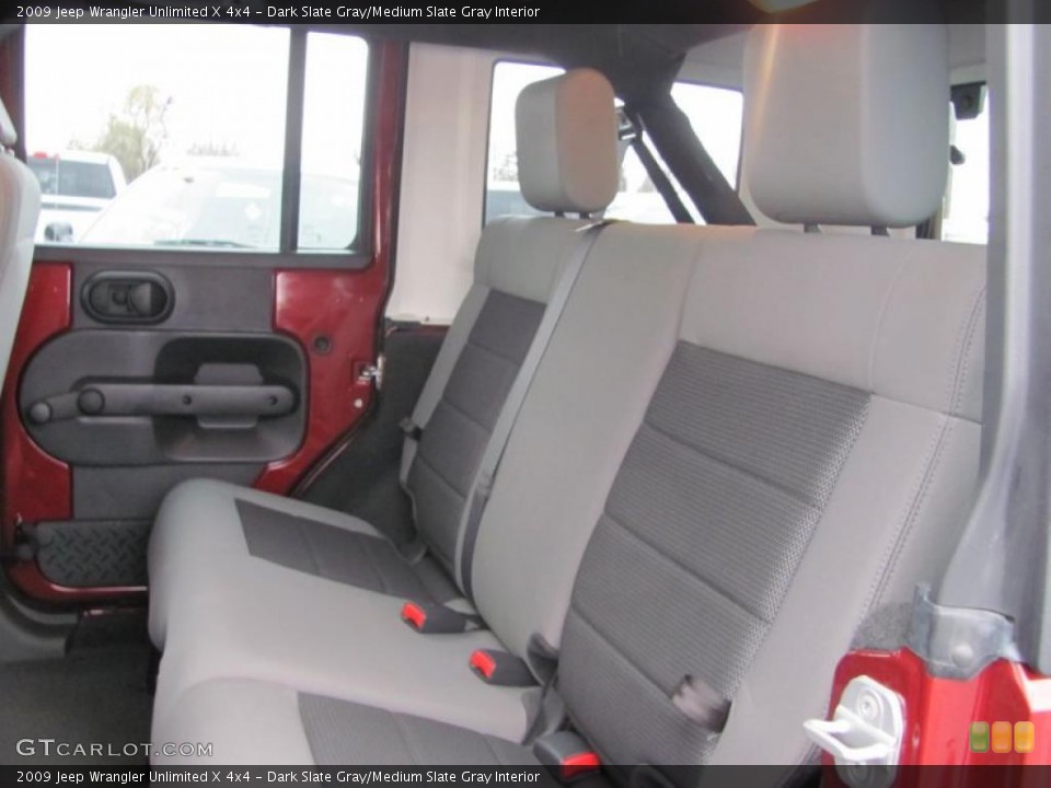 Dark Slate Gray/Medium Slate Gray Interior Photo for the 2009 Jeep Wrangler Unlimited X 4x4 #40661827