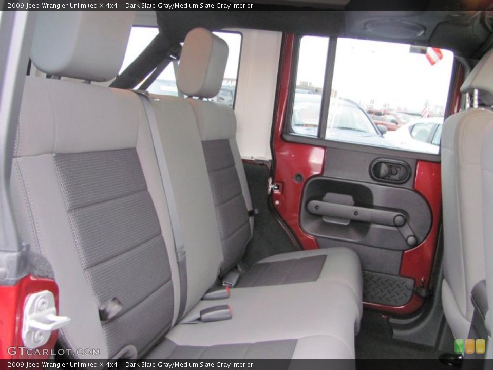 Dark Slate Gray/Medium Slate Gray Interior Photo for the 2009 Jeep Wrangler Unlimited X 4x4 #40661851
