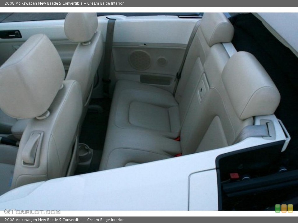 Cream Beige Interior Photo for the 2008 Volkswagen New Beetle S Convertible #40664887