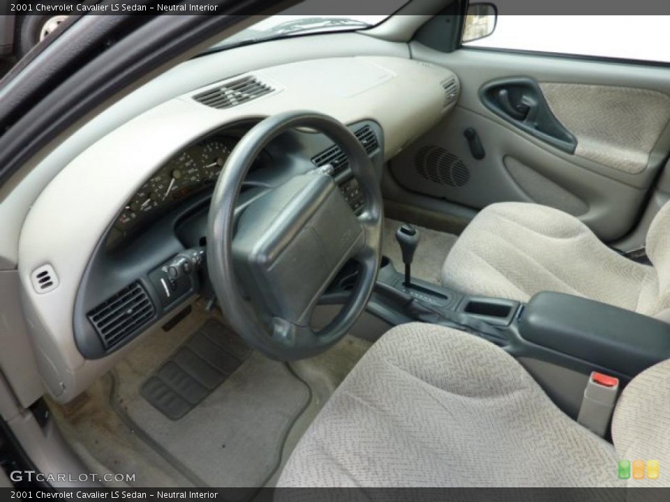 Neutral Interior Prime Interior for the 2001 Chevrolet Cavalier LS Sedan #40664991