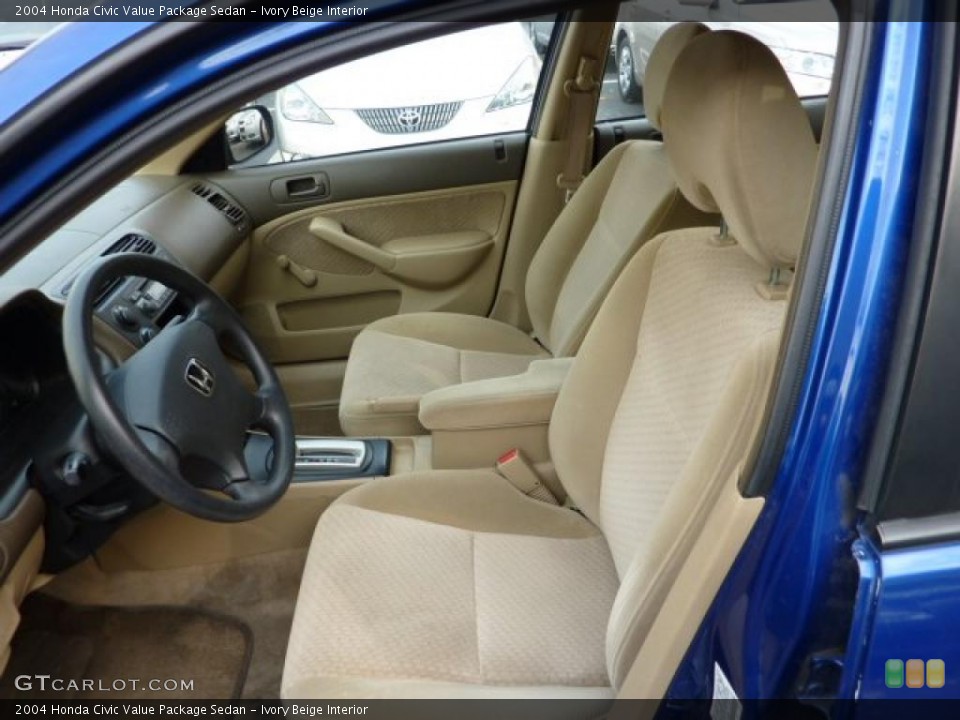 Ivory Beige Interior Photo for the 2004 Honda Civic Value Package Sedan #40665995