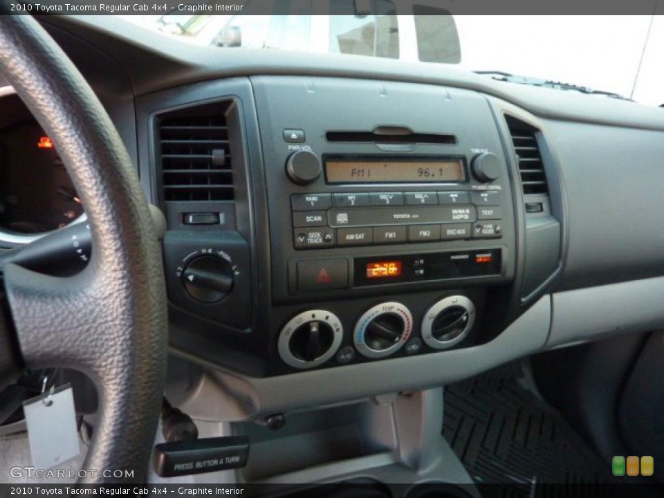 Graphite Interior Controls for the 2010 Toyota Tacoma Regular Cab 4x4 #40666243