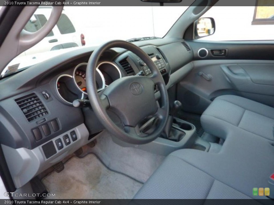Graphite Interior Prime Interior for the 2010 Toyota Tacoma Regular Cab 4x4 #40666271