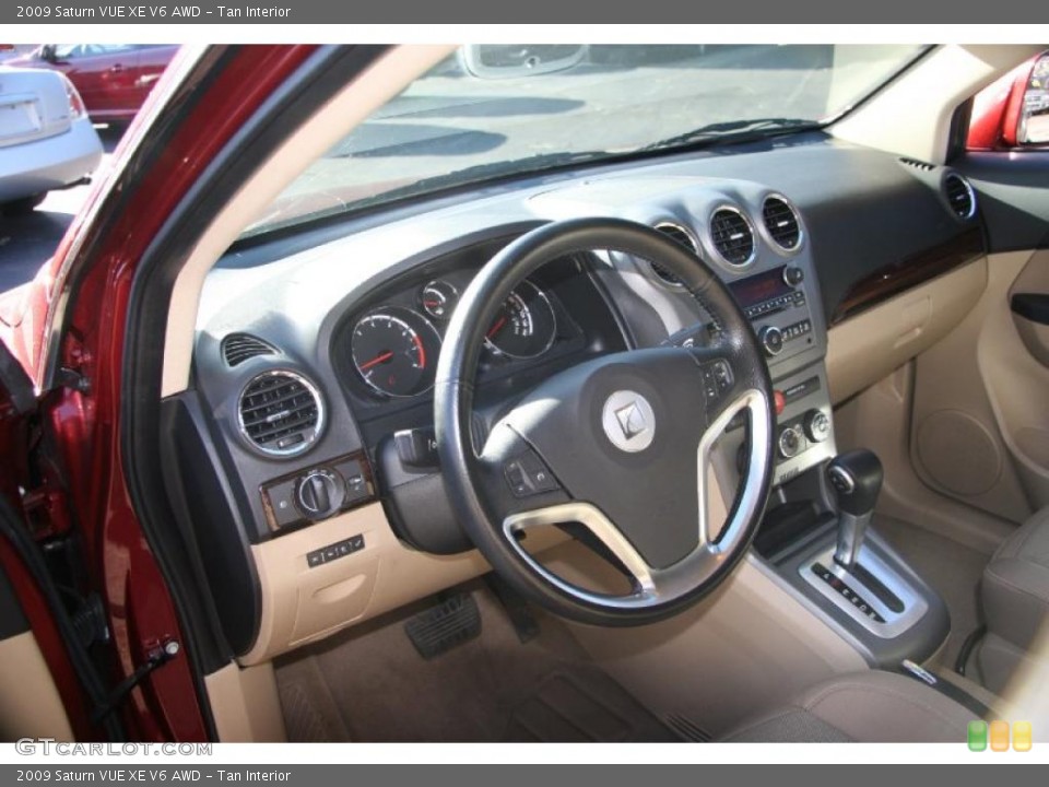 Tan Interior Prime Interior for the 2009 Saturn VUE XE V6 AWD #40666503