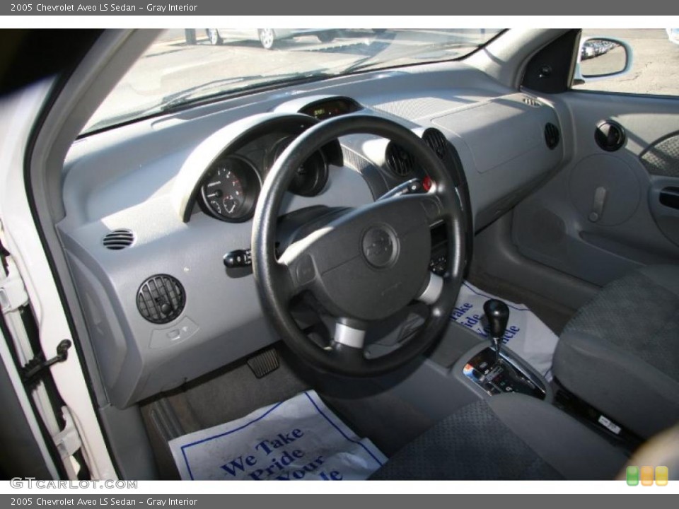Gray Interior Prime Interior for the 2005 Chevrolet Aveo LS Sedan #40666907