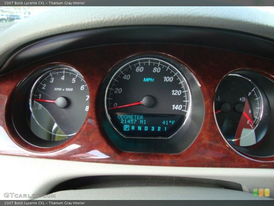 Titanium Gray Interior Gauges for the 2007 Buick Lucerne CXL #40674834