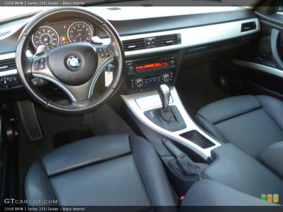 Black Interior Prime Interior for the 2008 BMW 3 Series 335i Sedan #40676006