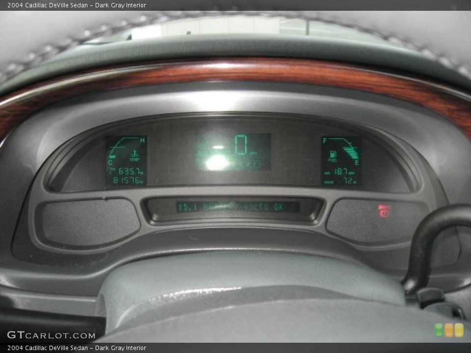 Dark Gray Interior Gauges for the 2004 Cadillac DeVille Sedan #40676402