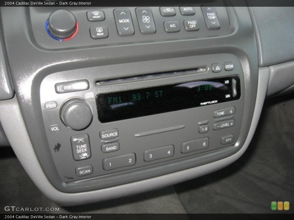 Dark Gray Interior Controls for the 2004 Cadillac DeVille Sedan #40676430