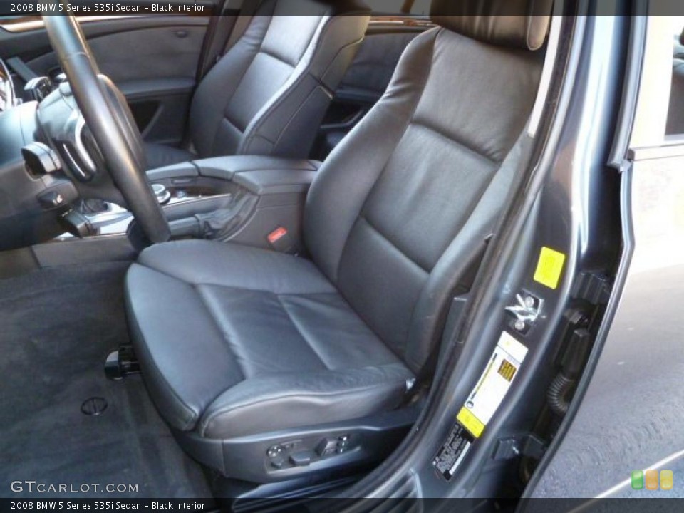Black Interior Photo for the 2008 BMW 5 Series 535i Sedan #40677010