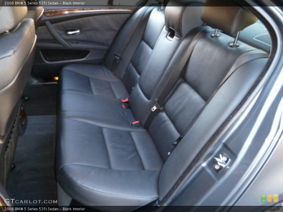 Black Interior Photo for the 2008 BMW 5 Series 535i Sedan #40677018