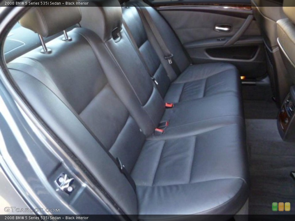 Black Interior Photo for the 2008 BMW 5 Series 535i Sedan #40677202